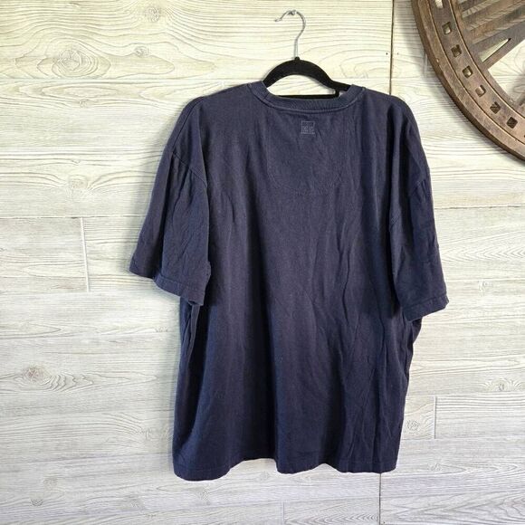 Marithe Francois Girbaud Blue Shirt Mens SZ 2X Short Sleeve Raised Logo - Picture 4 of 6